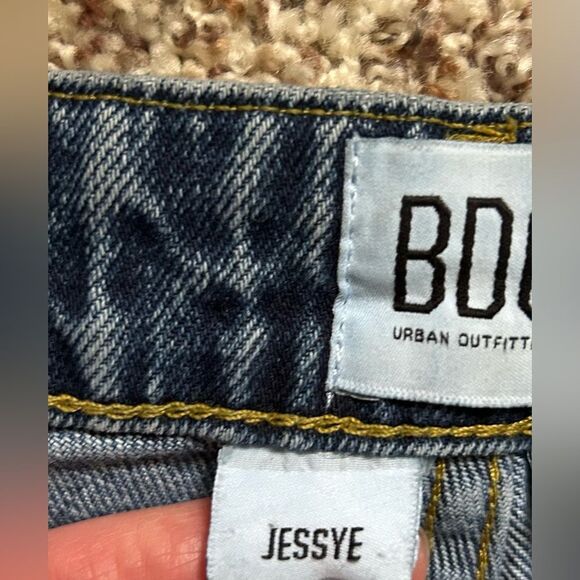 BDG Jessye Women’s Two-Tone Light & Dark Wash Straight Leg Jeans Size 28 - Picture 9 of 14